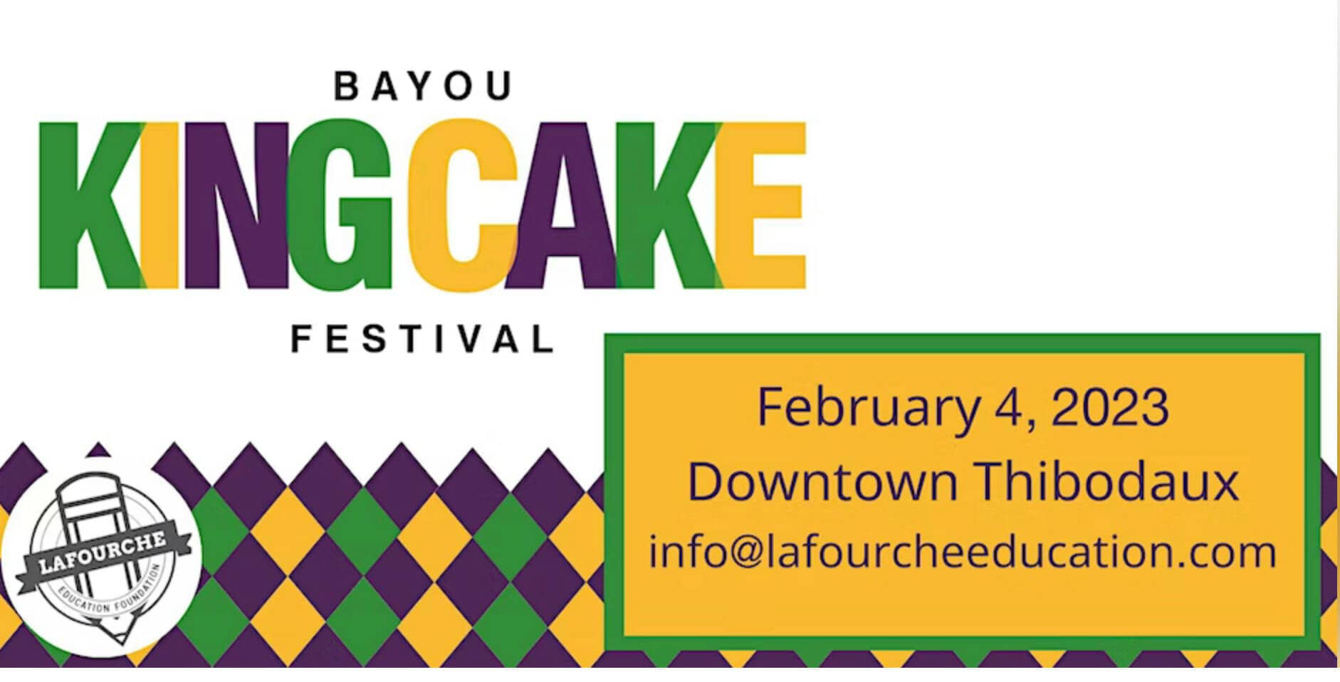 Bayou King Cake Festival & Krewe of King Cake Children’s Parade Bayou King Cake Festival & Krewe of King Cake Children’s Parade