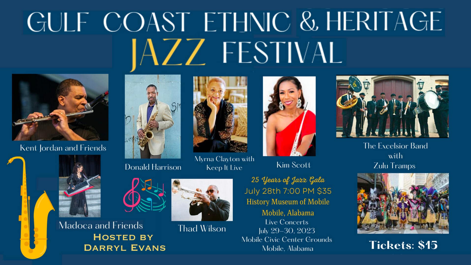 Gulf Coast Ethnic & Heritage Jazz Festival Gulf Coast Ethnic & Heritage Jazz Festival