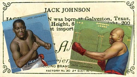 Buried Treasure at the Rosenberg Library: Jack Johnson Cigarette Cards