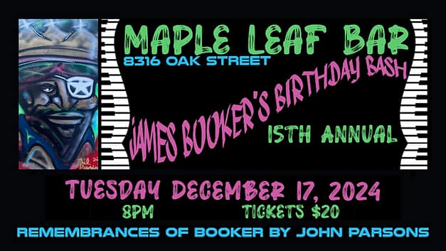 James Booker’s Birthday Bash