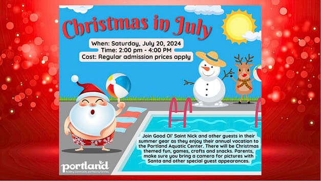 Christmas in July at the Portland Aquatic Center