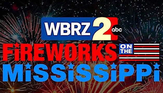 WBRZ Fireworks on the Mississippi
