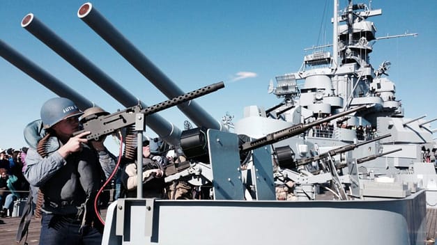 Living History Crew Drill at the USS Alabama