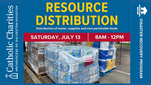 Hurricane Beryl Resource Distribution at Catholic Charities