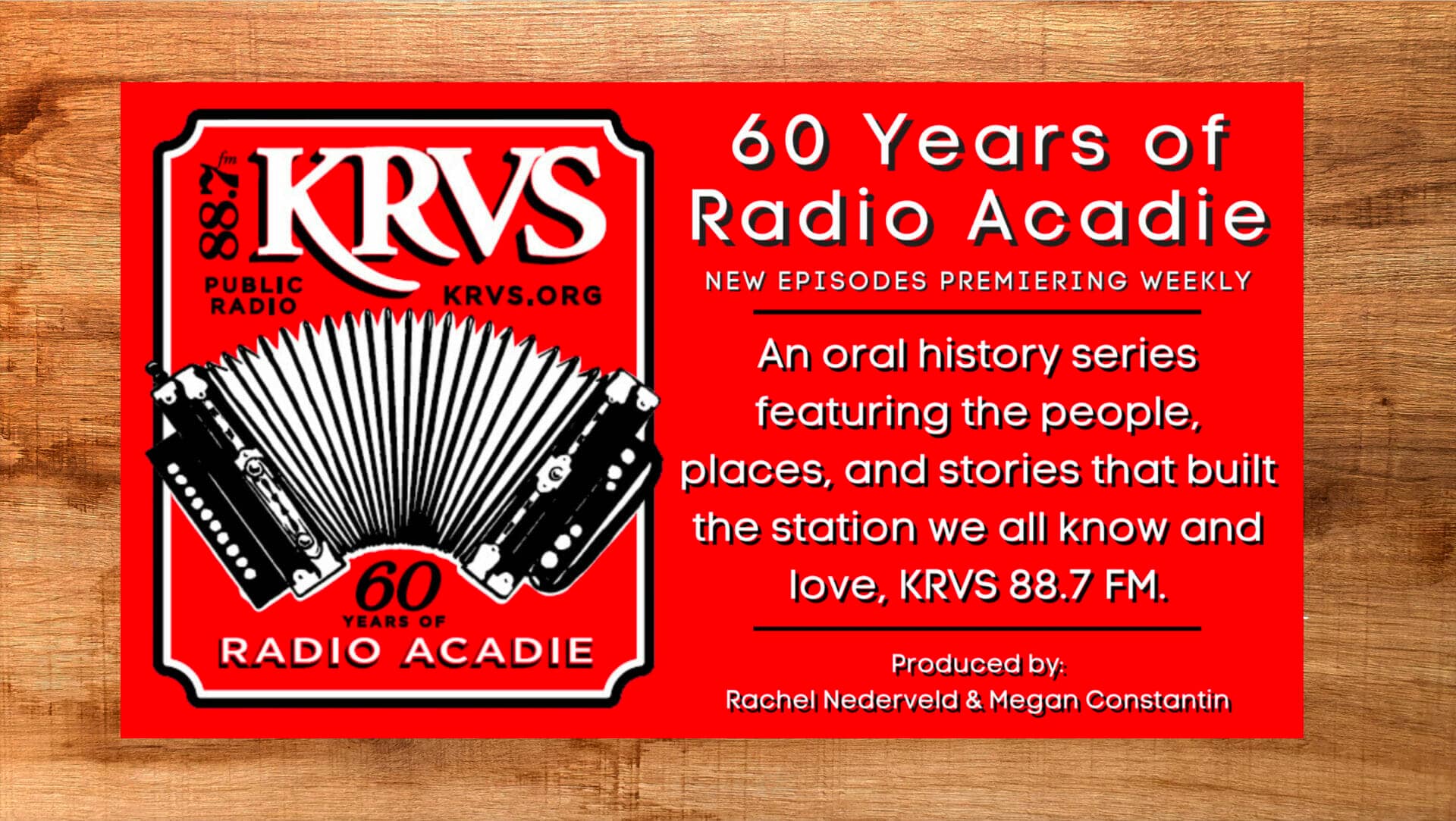 What We're Loving ‘60 Years of Radio Acadie’ a KRVSFM Original